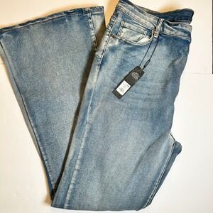 Fashion Nova Blue Flare & Wide Leg Jeans